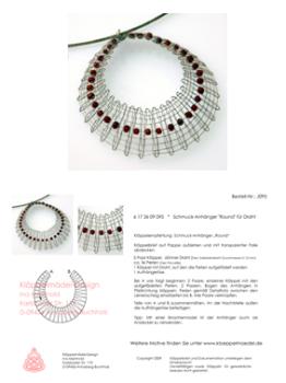 095 Klöppelbrief Schmuck-Anhänger "Round“